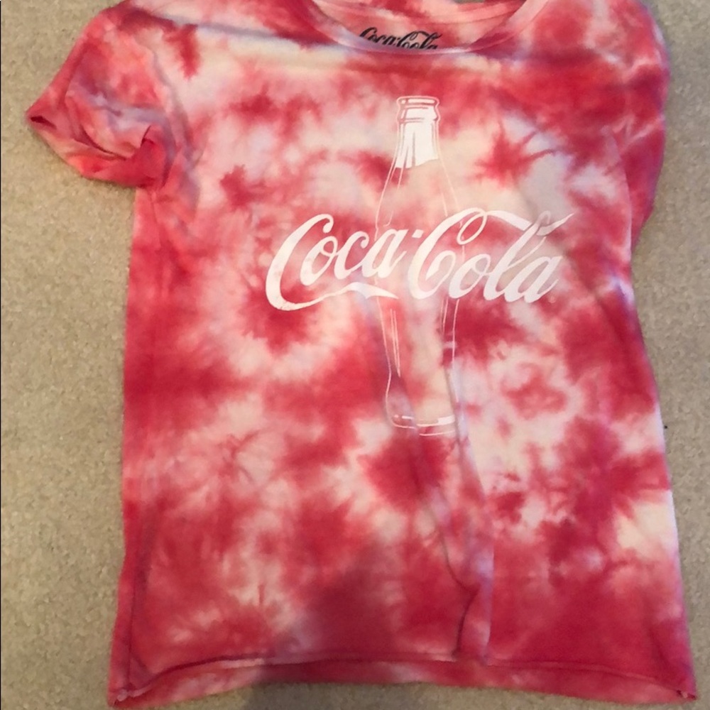A tie dye coke a cola shirt